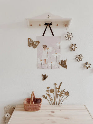 Wildblumen aus Holz - Nussbraun - BohoWildflowerVibes