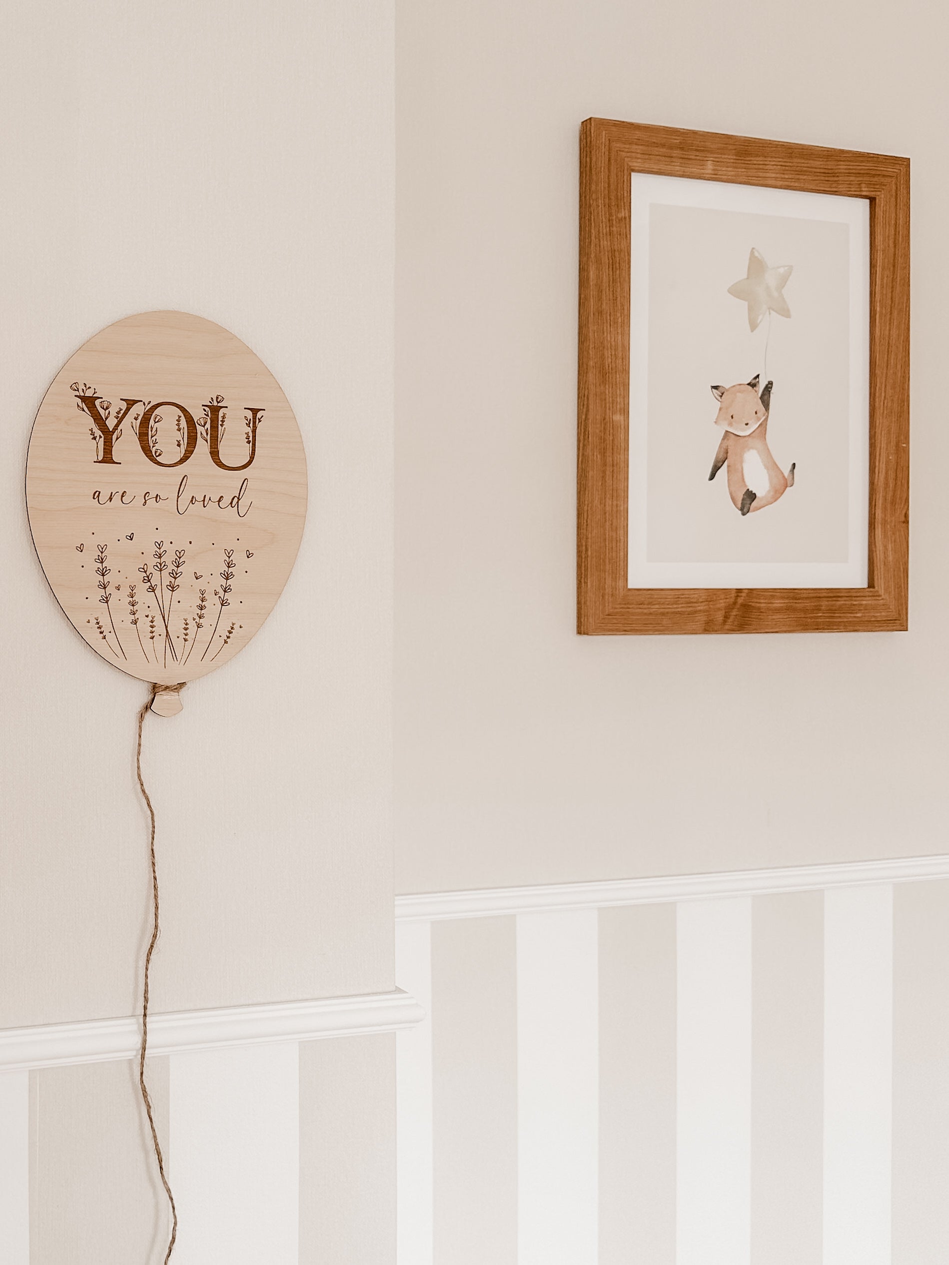 Ballon aus Holz - You are so loved - BohoWildflowerVibes