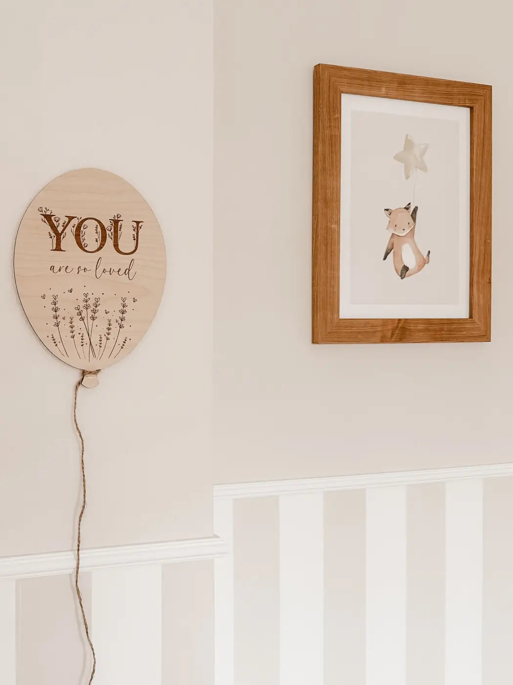 Ballon aus Holz - You are so loved - BohoWildflowerVibes