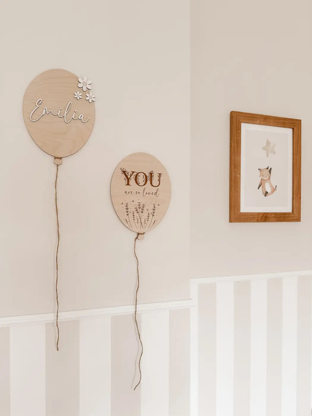Ballon aus Holz - You are so loved - BohoWildflowerVibes