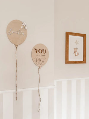 Ballon aus Holz - You are so loved - BohoWildflowerVibes