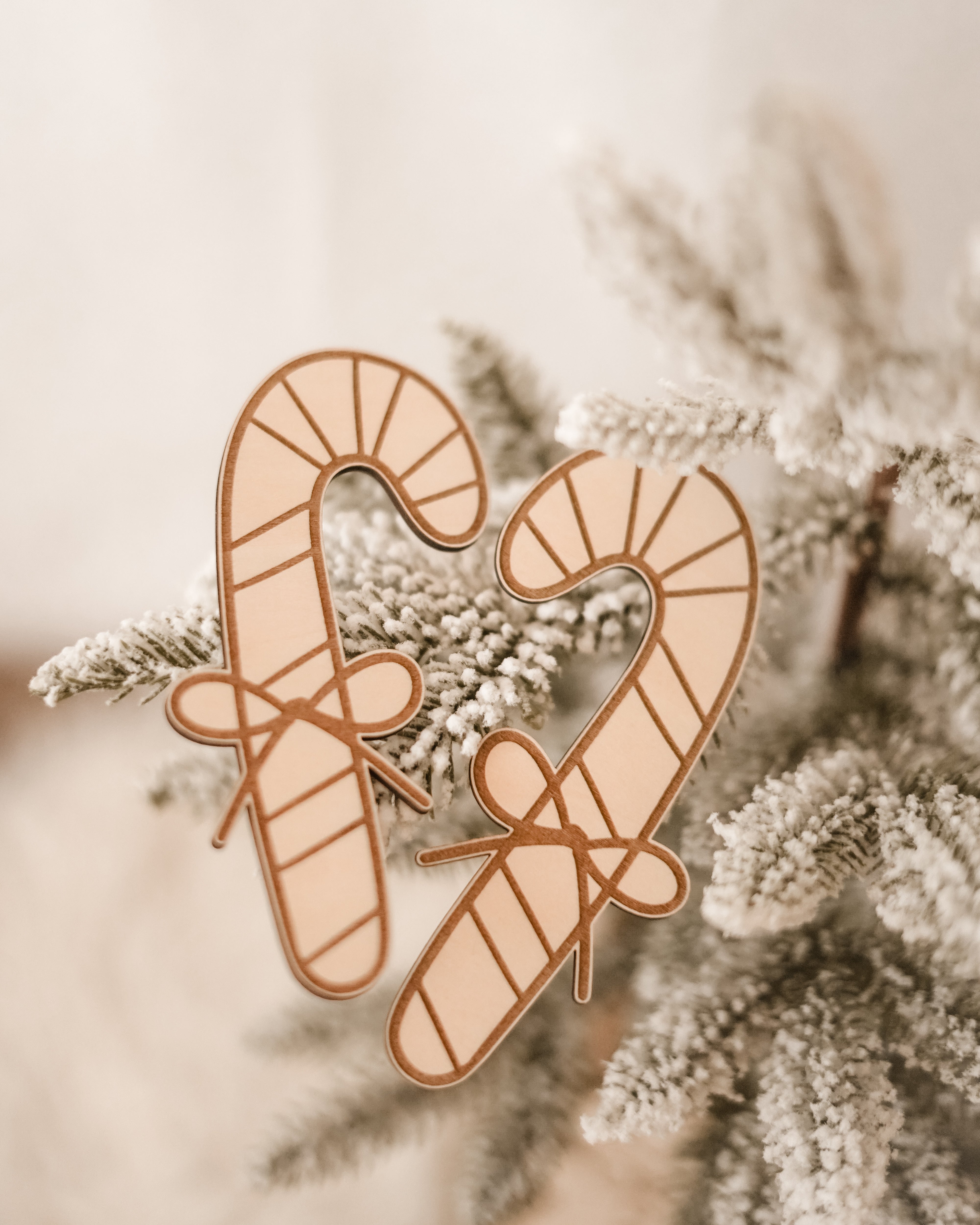 Zuckerstangen aus Holz graviert